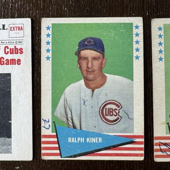 1960s Topps & Fleer Chicago Cubs 12 Card Lot - Picture 3 of 13